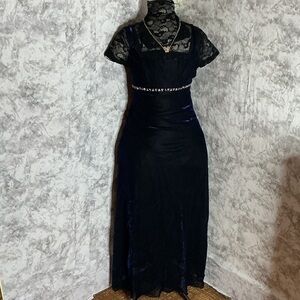 Adam Black Metallic Dress